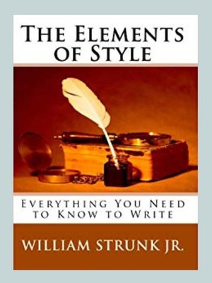 cover image of The Elements of Style